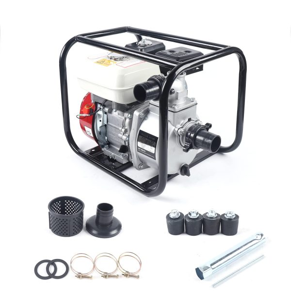 6.5 HP 4-Stroke Petrol Water Pump Garden Pump Pond Pump Dirty Water Pump Engine Pump for Pond Garden or Home